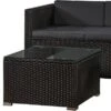 Polyrotan Loungeset Punta Cana L - Zwart