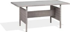 Beliani VITERBO - Loungeset Voor 8 - Grijs - PE Rotan -Tuinmeubelwinkel 1200x559 1
