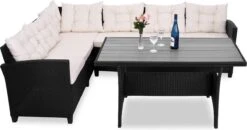 Casaria Polyrattan Tuinset - 15 Delig Voor 6 Personen – Crème Zwart 9 Casaria Polyrattan Tuinset - 15 Delig Voor 6 Personen – Crème Zwart -Tuinmeubelwinkel 1200x631 4