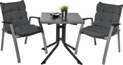 Beautissu Flair NL – Set Van 2 Tuinkussen Lage Rug Antraciet – 100x50 Cm – Zitkussen Matraskussen Voor Tuin Meubelen -Tuinmeubelwinkel 1200x631 5