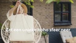 Vita5 Macramé Hangstoel - Voor Binnen En Buiten - Zonder Standaard - Incl. Kussen, Boekenvak En Beschermhoes - Tot 150kg - Grijs 23 Vita5 Macramé Hangstoel - Voor Binnen En Buiten - Zonder Standaard - Incl. Kussen, Boekenvak En Beschermhoes - Tot 150kg - Grijs -Tuinmeubelwinkel 1200x675 11
