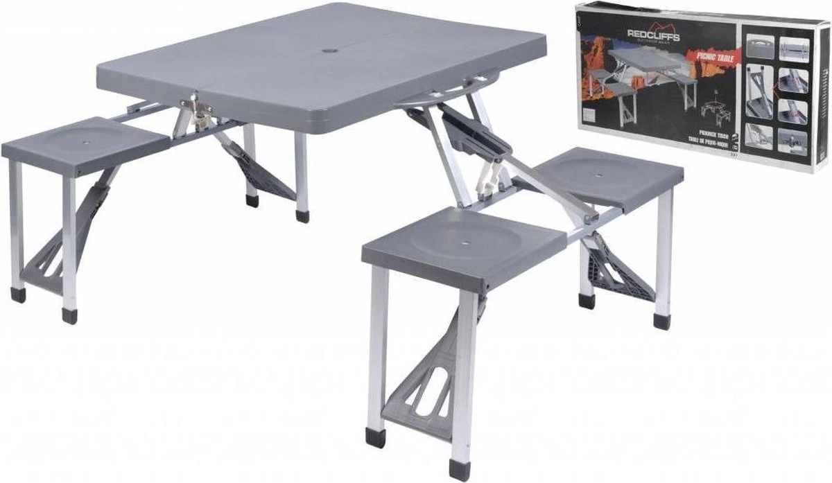 Opvouwbare Picknicktafel - Redcliffs Outdoor Gear 4 Opvouwbare Picknicktafel - Redcliffs Outdoor Gear - Afbeelding 4