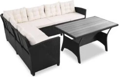 Casaria Polyrattan Tuinset - 15 Delig Voor 6 Personen – Crème Zwart 10 Casaria Polyrattan Tuinset - 15 Delig Voor 6 Personen – Crème Zwart -Tuinmeubelwinkel 1200x779 7