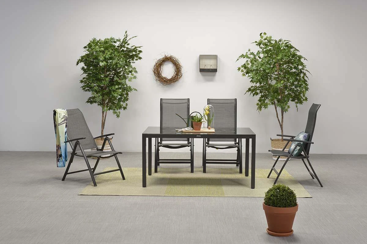 Garden Impressions Atlantis Tuintafel 150x90 Cm - Antraciet 5 Garden Impressions Atlantis Tuintafel 150x90 Cm - Antraciet - Afbeelding 5