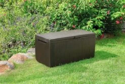 Opbergbox Tuin - Kussenbox Waterdicht - Bruin - Zitbox Kussenbox Voor Buiten - Voor Tuinmeubelen - Tuinkussens - Opberg Tuin - Kussenboxen - XL - Groot - 305 Liter -Tuinmeubelwinkel 1200x800 164
