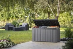 Keter Darwin Opbergbox - 570L - 142,5x65,5x78,2cm - Grijs -Tuinmeubelwinkel 1200x800 185