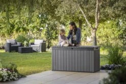Keter Darwin Opbergbox - 570L - 142,5x65,5x78,2cm - Grijs -Tuinmeubelwinkel 1200x800 188