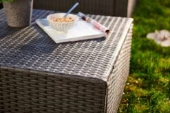 Central Park Hoekbank Loungeset Alea Grijs Staal/riet 3-delig -Tuinmeubelwinkel 1200x800 251