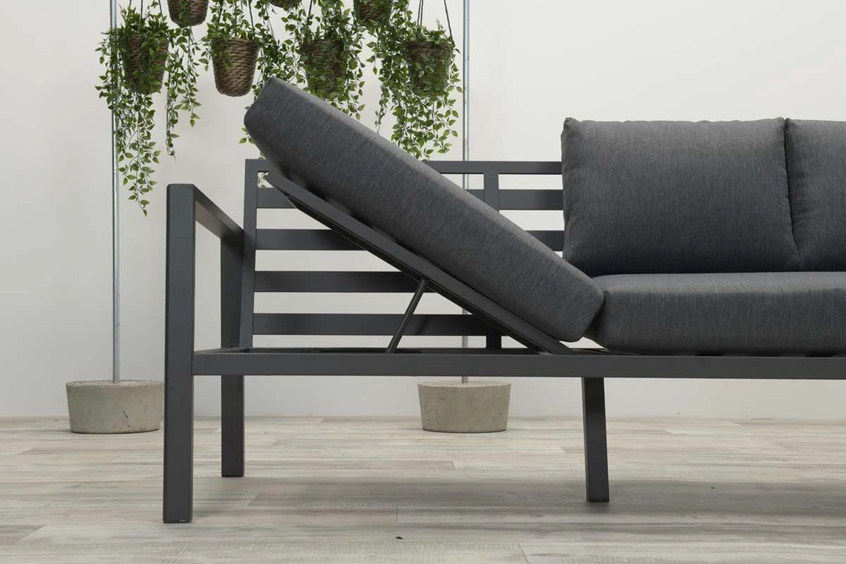Garden Impressions Lexinton Loungeset - Verstelbaar - Aluminium - Zwart 10 Garden Impressions Lexinton Loungeset - Verstelbaar - Aluminium - Zwart - Afbeelding 10