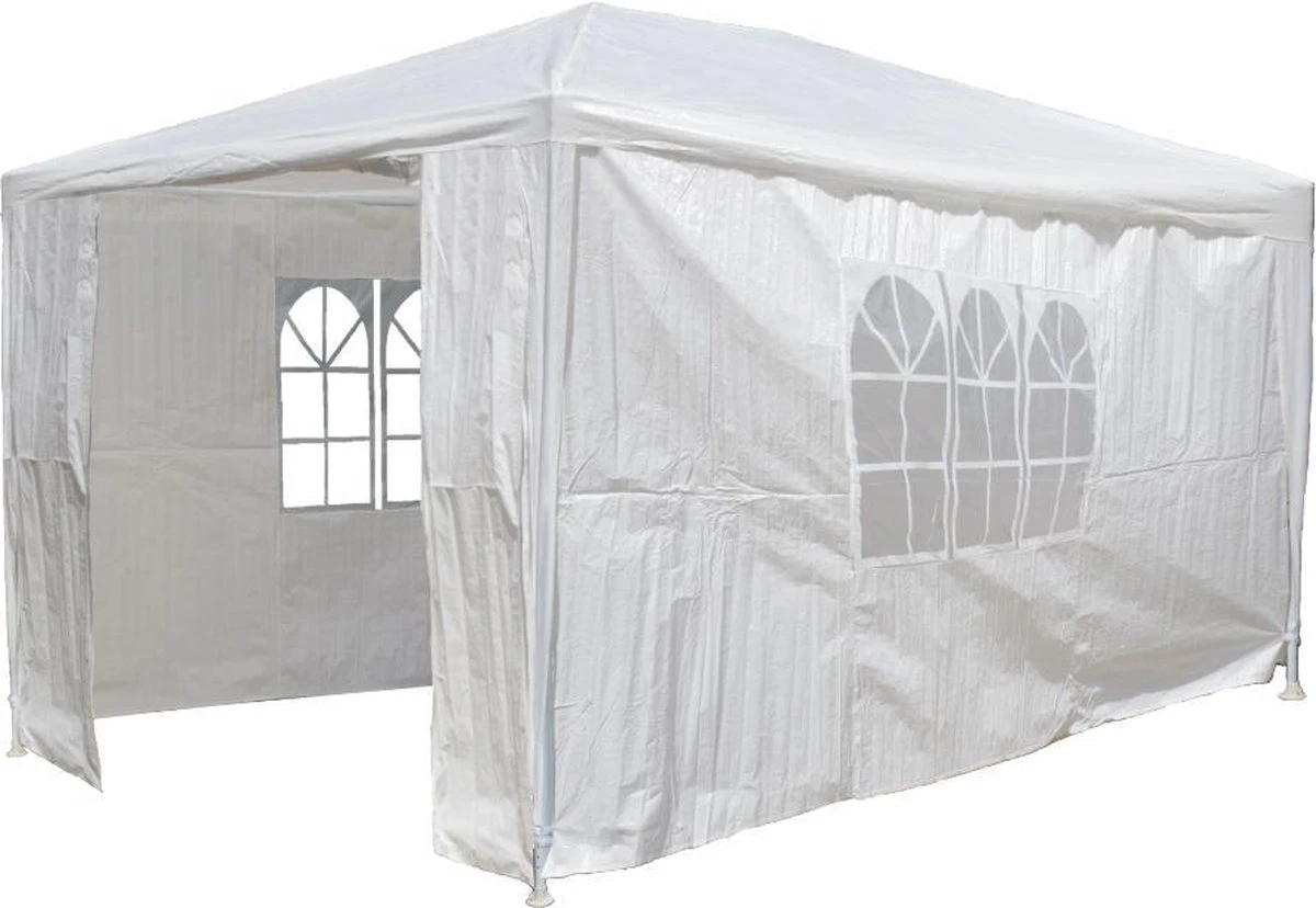 Garden Royal Partytent 3x4m Wit Met 4 Zijwanden 1 Garden Royal Partytent 3x4m Wit Met 4 Zijwanden