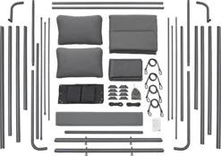 Schommelbank / Ligbank Kassandra - Donkergrijs -Tuinmeubelwinkel 1200x846