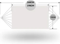 Dubbele Hangmat Zwart Met Spreidstok - 1 Of 2 Persoons - Lig Oppervlak 190x150cm - Lengte 260cm 13 Dubbele Hangmat Zwart Met Spreidstok - 1 Of 2 Persoons - Lig Oppervlak 190x150cm - Lengte 260cm -Tuinmeubelwinkel 1200x880 3