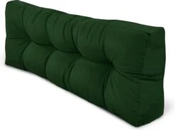Beautissu Style – Palletkussen Set – 1x Zitkussen 120x80 Cm & 1x Rugkussen 120x40 Cm – Donker Groen -Tuinmeubelwinkel 1200x895 4