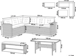 Beliani VITERBO - Loungeset Voor 8 - Grijs - PE Rotan -Tuinmeubelwinkel 1200x896 2