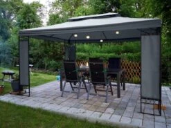 Casaria Paviljoen Lorca 3x3m - UV-bescherming 50+ Metaal - Antraciet -Tuinmeubelwinkel 1200x900 31
