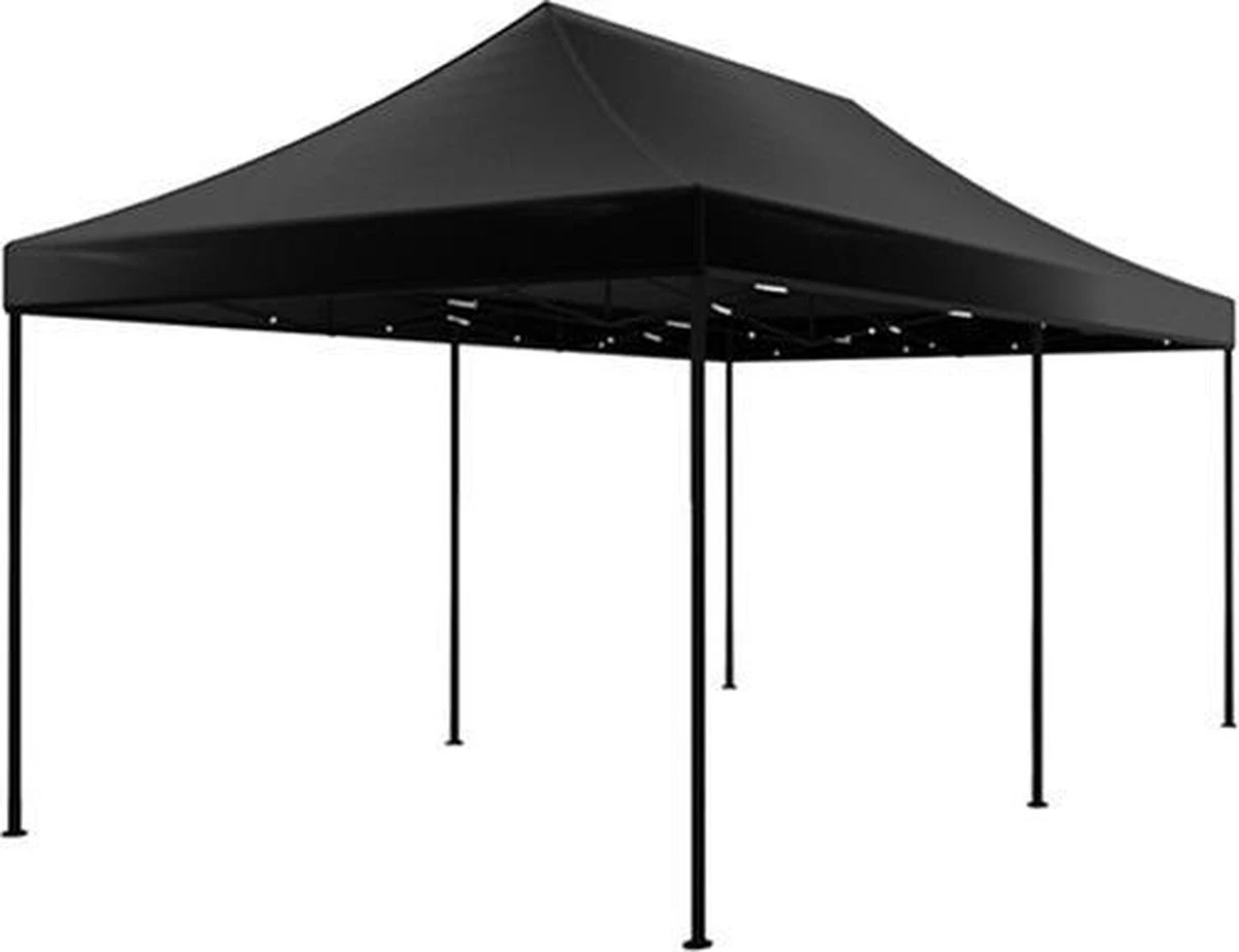 Easy Up 3x6m Zwart Luxe Partytent Opvouwbaar 5 Easy Up 3x6m Zwart Luxe Partytent Opvouwbaar - Afbeelding 5