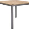 NATERIAL - Tuintafel Vierkant ORIS - 4 Personen - Houten Tafel 90x90 Cm - Aluminium - Met Houten Blad - Eucalyptus