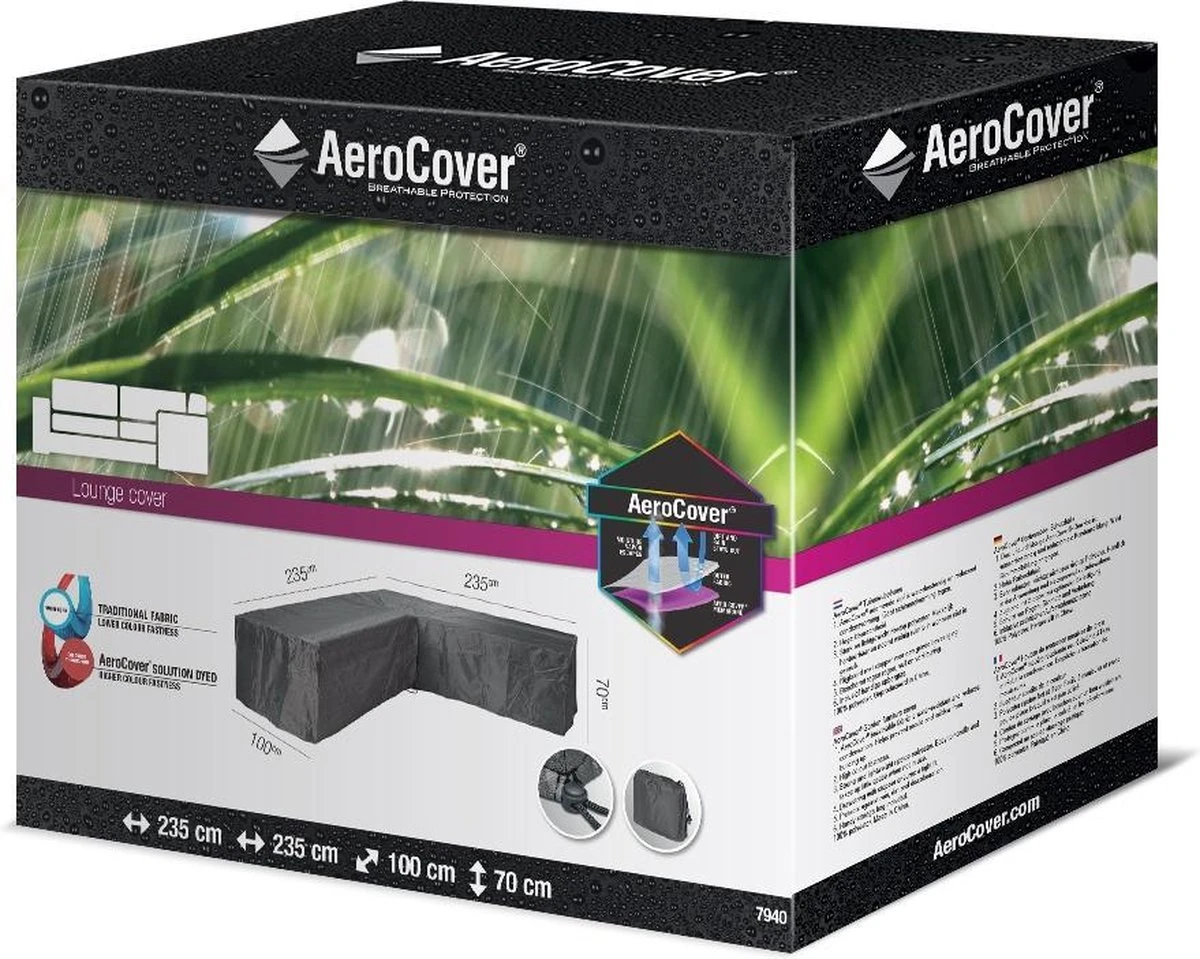 Aerocover Loungesethoes - L-vorm - L 255 X L 255 X B 100 X H 70 Cm 10 Aerocover Loungesethoes - L-vorm - L 255 X L 255 X B 100 X H 70 Cm - Afbeelding 10