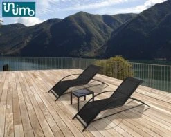 Intimo Ligbeddenset + Tafel - Zwart - 163x60x65/45x45x40 -Tuinmeubelwinkel 1200x960 9