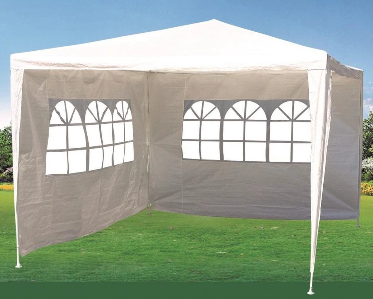 Garden Royal Partytent - 2 Zijwanden - 3 X 3 M - Wit 4 Garden Royal Partytent - 2 Zijwanden - 3 X 3 M - Wit - Afbeelding 4