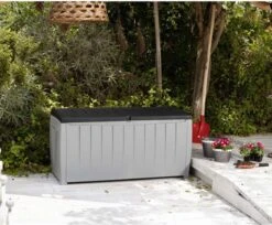 Keter Novel Opbergbox - 340L - 124x55x62.5cm - Grijs -Tuinmeubelwinkel 1200x993 1