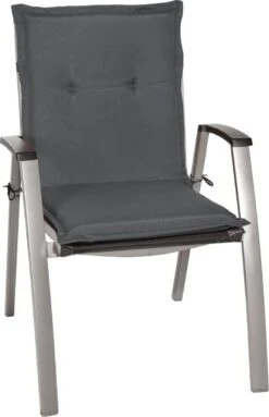 Beautissu Set Van 6x Tuinkussens Lage Rug Loft NL 100 X 50 X 6 Cm - Kussen Antraciet - Zitkussen Sierkussen Tuinstoel -Tuinmeubelwinkel 773x1200