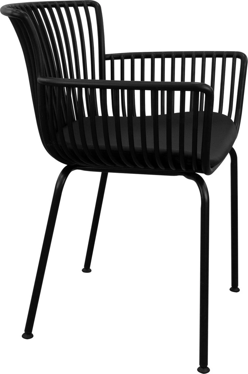 Kick Tuinstoel Otis - Zwart 3 Kick Tuinstoel Otis - Zwart - Afbeelding 3